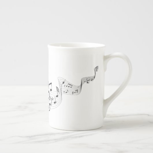 Musical Note Bone China Mokken (Rechts)