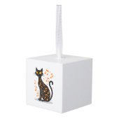 Musical Note Cat Halloween Tee  Music Note Decoratie (Achter hoekig)