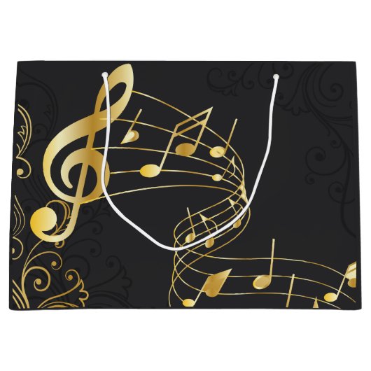 Musical Note elegant Luxe ontwerp Groot Cadeauzakje (Voorkant)