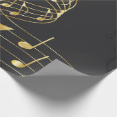 Musical Note elegant Luxury Cadeaupapier (Hoek)