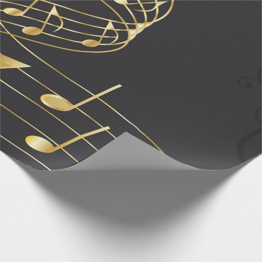Musical Note elegant Luxury Cadeaupapier (Hoek)