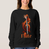 Musical Note Flute Flutist Musician Trui (Voorkant)
