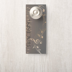 Musical Note gold Luxury sparkle confetti Deurhanger