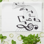 Musical Note Kitchen Towel Theedoek (Gevouwen)