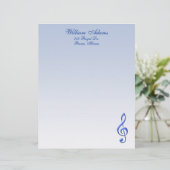 Musical Note Letterhead (Staand voorkant)