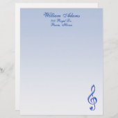 Musical Note Letterhead (Voorkant / Achterkant)