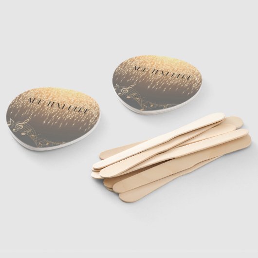 Musical Note Luxe elegante sprankelende confetti Handwaaier (Niet-gemonteerd)