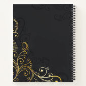 Musical Note Luxe Koninklijk ontwerp Notitieboek (Achterkant)