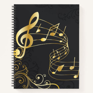 Musical Note Luxe Koninklijk ontwerp Notitieboek