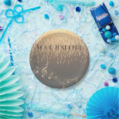 Musical Note Luxury sparkle confetti Papieren Bordje (Feest)