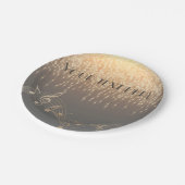 Musical Note Luxury sparkle confetti Papieren Bordje (Gekanteld)