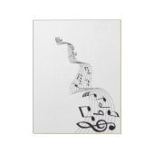Musical Note Notitieblok (Linkerzijde)