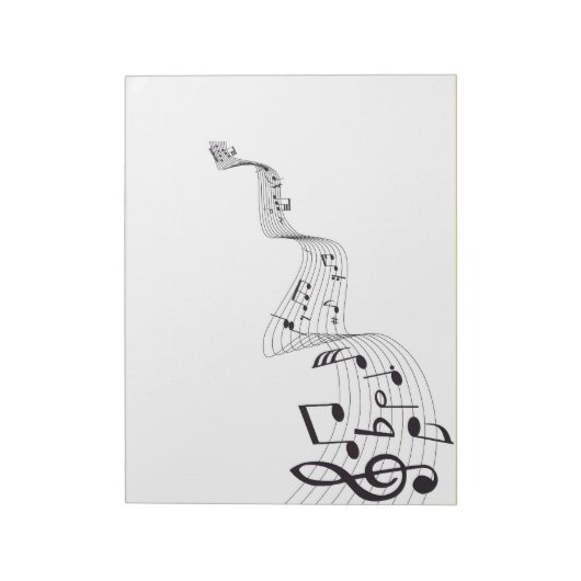 Musical Note Notitieblok (Linkerzijde)