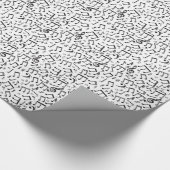 Musical Note Pattern Cadeaupapier (Hoek)