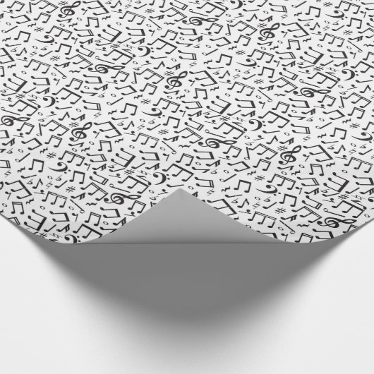Musical Note Pattern Cadeaupapier (Hoek)