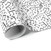 Musical Note Pattern Cadeaupapier (Rol Hoek)