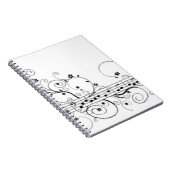 Musical Note Pattern Notitieboek (Rechterzijde)