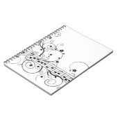 Musical Note Pattern Notitieboek (Linkerzijde)