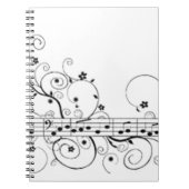 Musical Note Pattern Notitieboek (Voorkant)