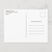 Musical Notes and Flowers Save the Date Uitnodiging Briefkaart (Achterkant)