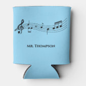 Musical Notes Band of Choir Teacher Custom Music Blikjeskoeler (Voorkant)