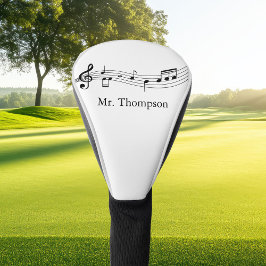 Musical Notes Band of Choir Teacher Custom Music Golfheadcover