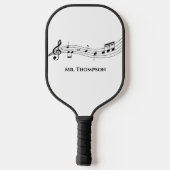 Musical Notes Band of Choir Teacher Custom Music Pickleball Paddle (Achterkant)
