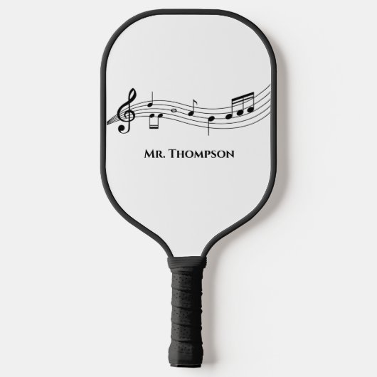 Musical Notes Band of Choir Teacher Custom Music Pickleball Paddle (Achterkant)