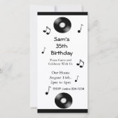 Musical Notes Birthday Uitnodigingen (Voorkant)