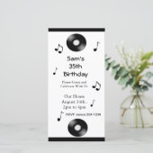 Musical Notes Birthday Uitnodigingen (Staand voorkant)