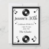 Musical Notes Birthday Uitnodigingen (Voorkant)