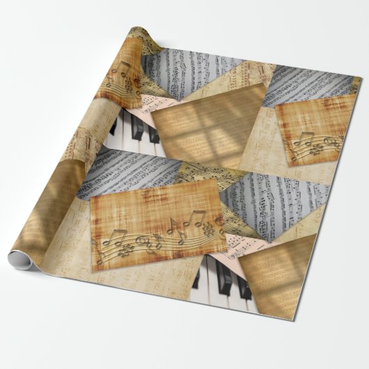 Musical Notes  Bladmuziek Gift Cadeaupapier (Uitgerold)