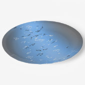 Musical Notes Blue Moon Paper Bord (Gekanteld)