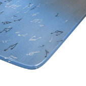 Musical Notes Blue Moon Snijplank (Hoek)