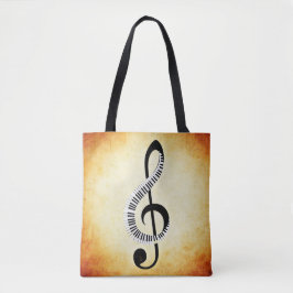 Musical Notes Canvas tas