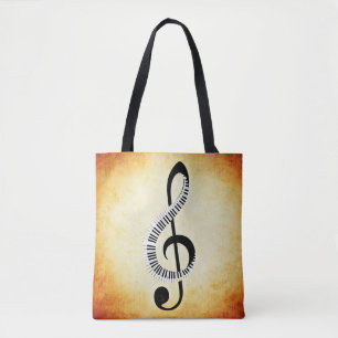 Musical Notes Canvas tas