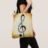 Musical Notes Canvas tas (Dichtbij)
