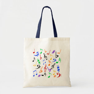Musical Notes Canvas tas - Multi