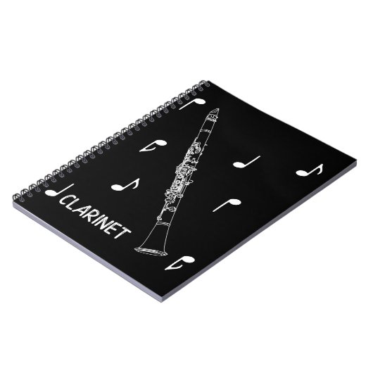 Musical Notes Clarinet Notitieboek (Linkerzijde)
