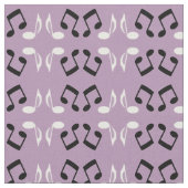 Musical Notes Design Fabric Stof (Close Up)