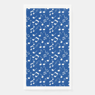 Musical Notes Design Guest Towel Napkins Servet