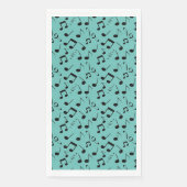 Musical Notes Design Guest Towel Napkins Servet (Voorkant)