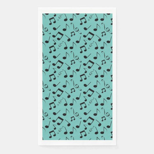 Musical Notes Design Guest Towel Napkins Servet (Voorkant)