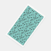 Musical Notes Design Guest Towel Napkins Servet (Hoek)