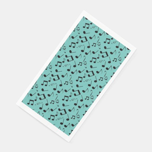 Musical Notes Design Guest Towel Napkins Servet (Hoek)