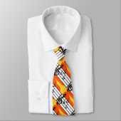 Musical Notes Design Mans Necktie Stropdas (Gebonden)