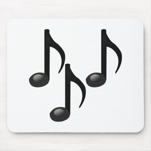 Musical Notes - Emoji Muismat (Voorkant)
