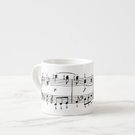 Musical Notes Espresso Mok