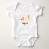 Musical Notes for Your Future Rockstar Romper (Voorkant)