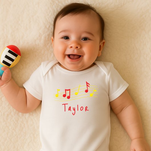 Musical Notes for Your Future Rockstar Romper